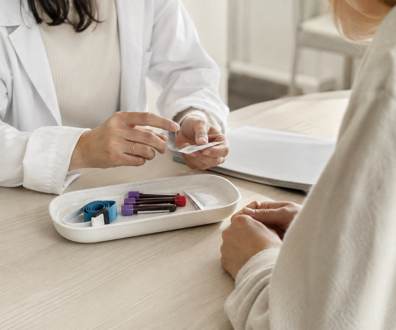 Private blood testing consultation with a GP in Fulham