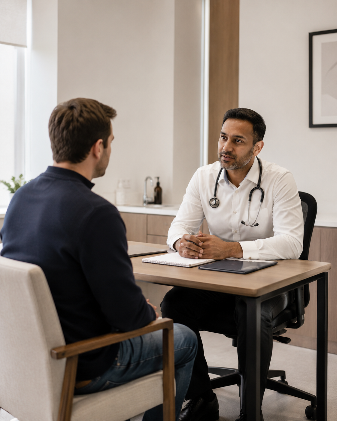Men's health consultation in Fulham, London